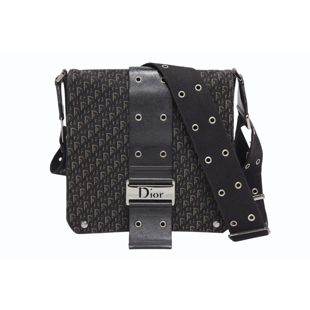 Dior Line Street Shoulder Christian Chic Trotter Galliano Bag Black - Picture 2 of 9
